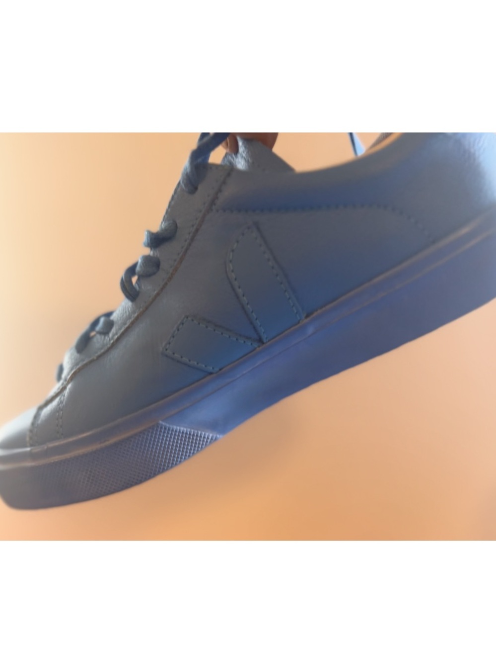 Veja x Mansur Gavriel Campo Low-Top Unisex Sneaker, Limited Edition, Blue, NEW - Picture 10 of 16